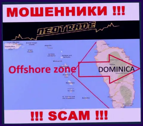 За надувательство доверчивых клиентов internet-мошенникам NeoTrade точно ничего не будет, так как они сидят в офшорной зоне: 8 Copthall, Roseau Valley, 00152 Commonwealth of Dominica