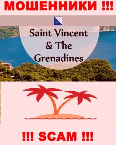 Оффшорные интернет мошенники Плаза Трейд прячутся вот тут - Saint Vincent and the Grenadines