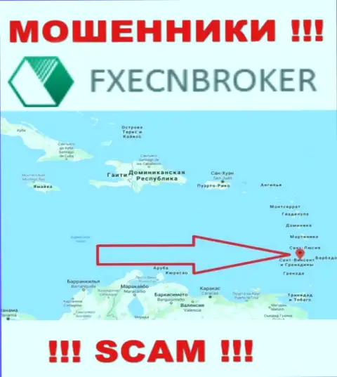 FX ECN Broker - это МОШЕННИКИ, которые официально зарегистрированы на территории - Сент-Винсент и Гренадины