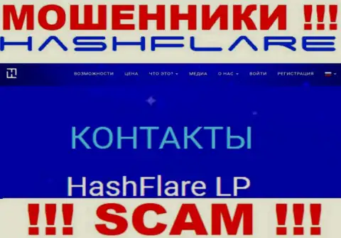 Информация о юр лице мошенников HashFlare