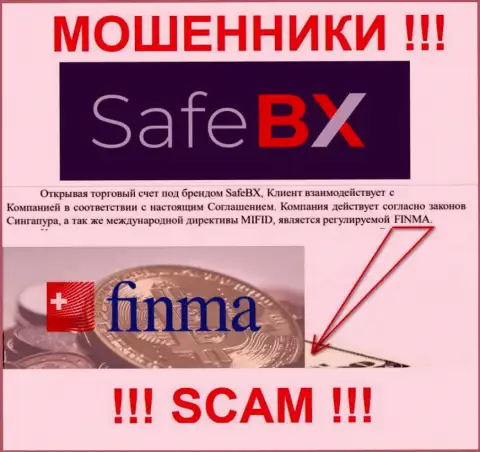Safe BX и их регулятор: FINMA это МОШЕННИКИ !!!