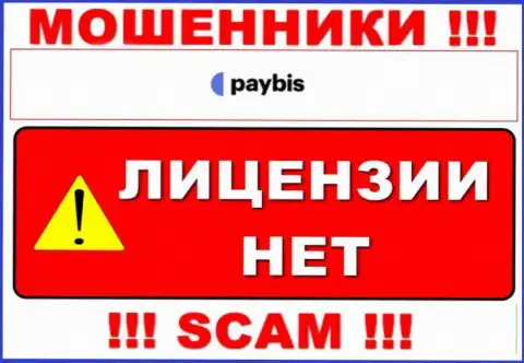 Инфы о лицензионном документе PayBis у них на веб-сайте не представлено - это РАЗВОДИЛОВО !!!