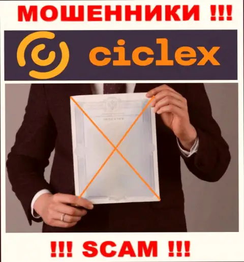 Инфы о лицензионном документе организации Ciclex у нее на официальном веб-портале нет