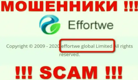 На web-ресурсе Еффортве365 сообщается, что Effortwe Global Limited - это их юр лицо, но это не обозначает, что они добропорядочные