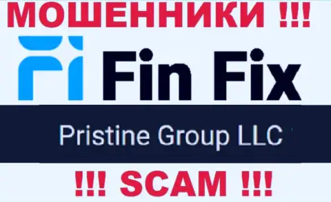 Юридическое лицо, которое управляет мошенниками ФинФикс - это Pristine Group LLC