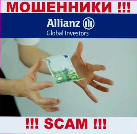 В дилинговой конторе Allianz Global Investors заставляют оплатить дополнительно комиссионный сбор за вывод средств - не стоит вестись