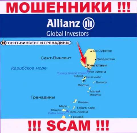 Allianz Global Investors свободно оставляют без средств, так как расположены на территории - Kingstown, St. Vincent and the Grenadines