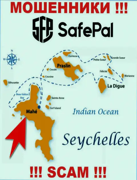 Mahe, Republic of Seychelles - это место регистрации компании СейфПэл Ио, которое находится в офшоре