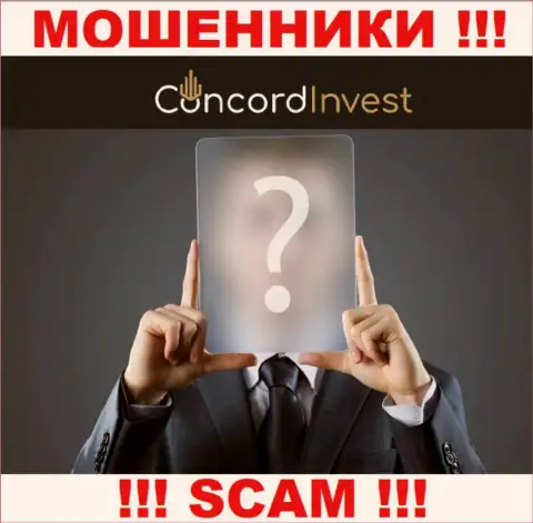 На официальном онлайн-сервисе ConcordInvest Ltd нет никакой инфы о непосредственном руководстве конторы