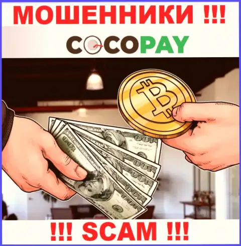Не доверяйте деньги CocoPay, т.к. их сфера деятельности, Обменник, ловушка