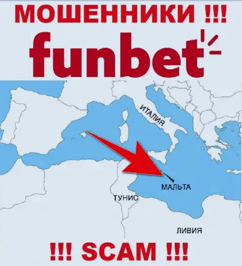 Организация ФанБет - internet жулики, обосновались на территории Malta, а это оффшор