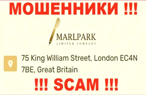 Юридический адрес MARLPARK LIMITED, показанный на их интернет-сервисе - ненастоящий, будьте весьма внимательны !
